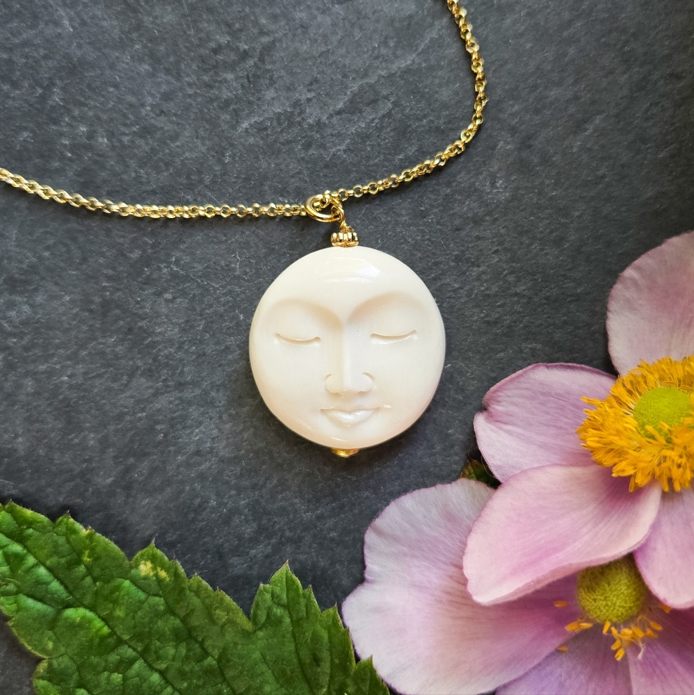 🦋LAST🦋 NWT Tramps+Thieves Moon Pendant Gold Vermeil Necklace